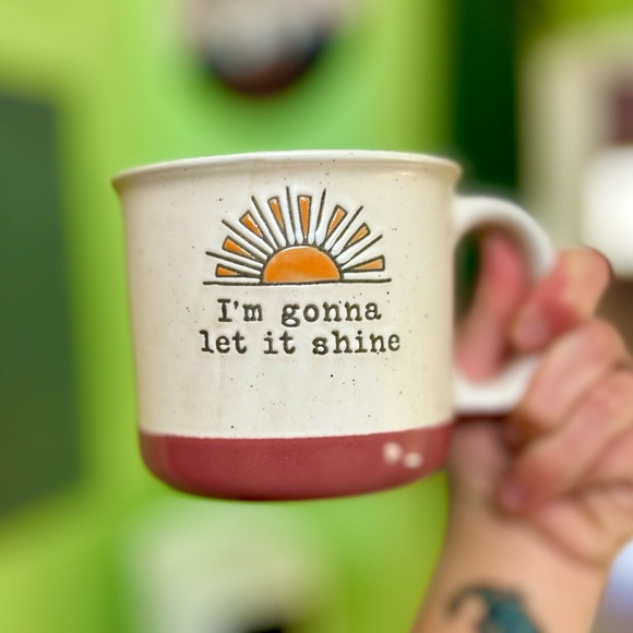 Bohemian Chic Sun Let It Shine Positive Ceramic Kitchen Coffee Tea Mug Cup - Picture 4 of 5